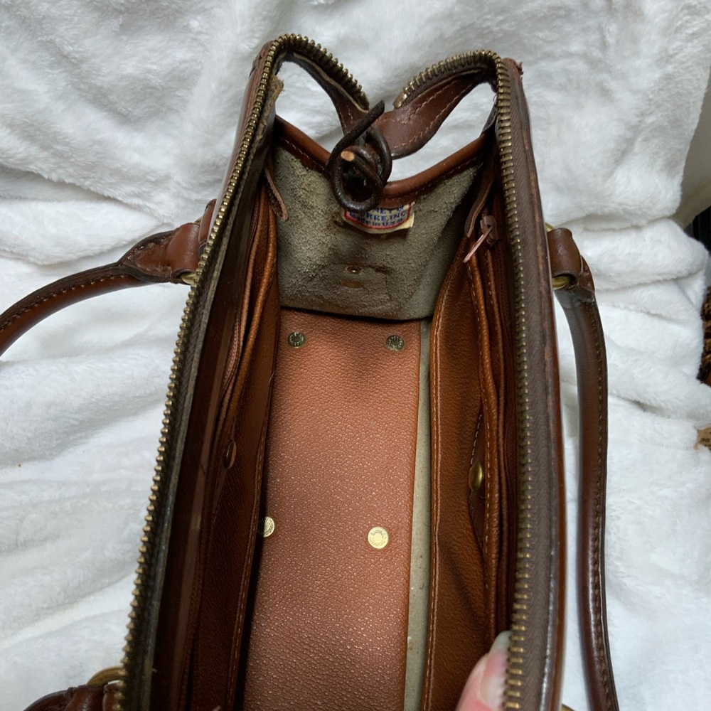 Dooney & Bourke Brown and Tan Satchel - Picture 5 of 5